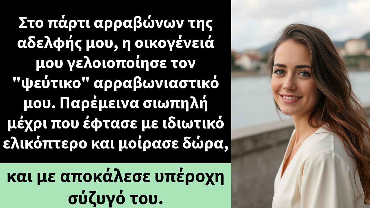 Στο πάρτι αρραβώνων της αδελφής μου, η οικογένειά μου γελοιοποίησε τον 