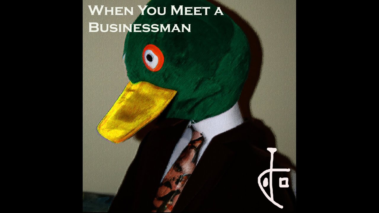 When you meet a businessman - But every lyric is an AI generated image