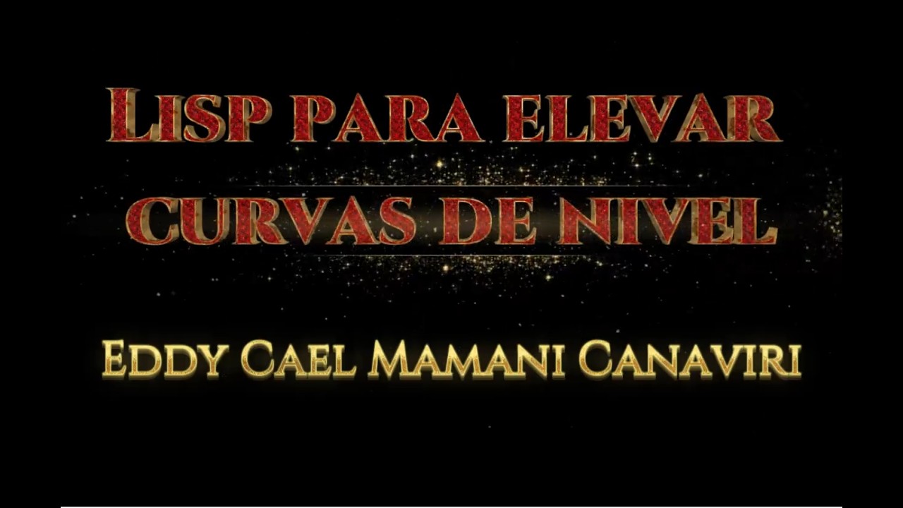 Programa AutoLisp para elevar curvas de nivel - FNI - (solo válido por el  2026)