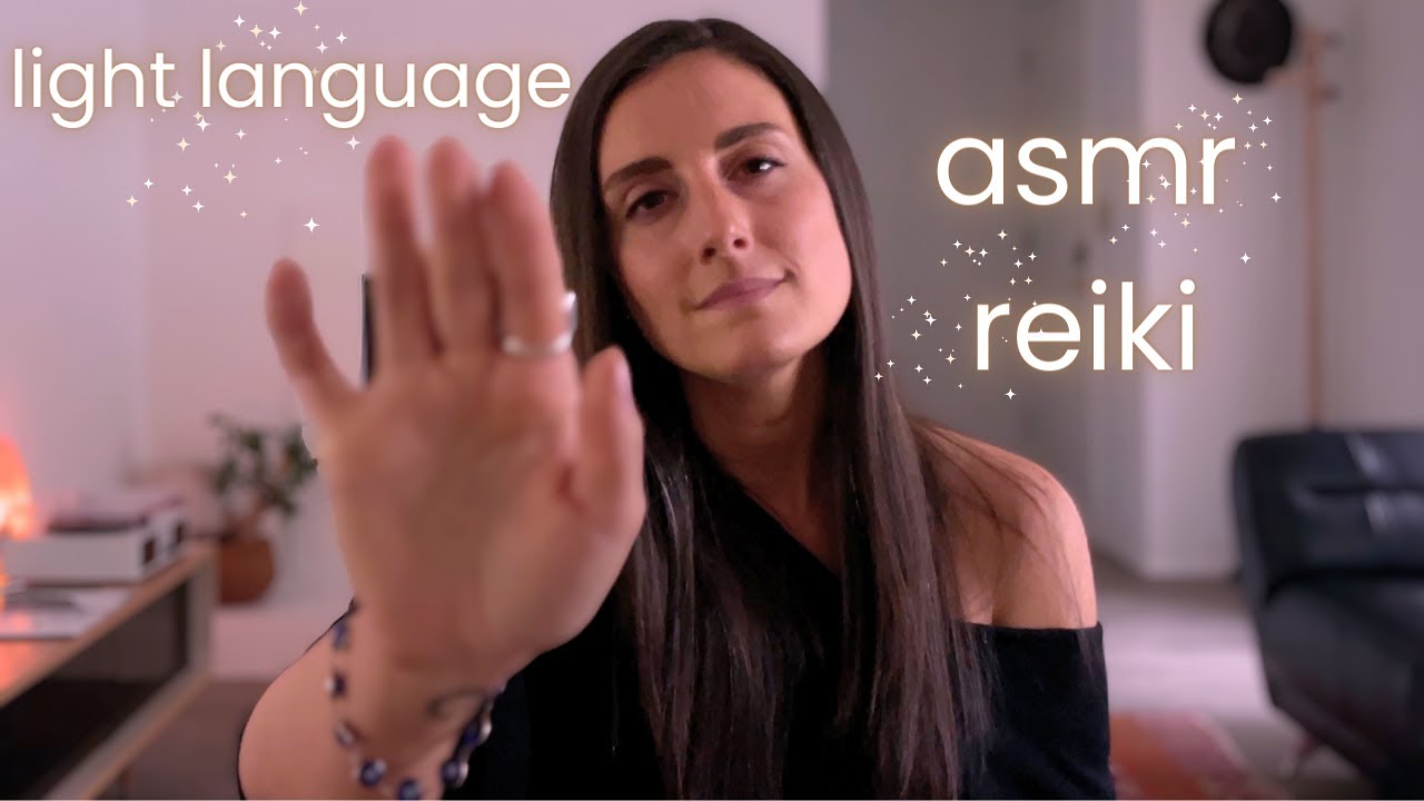 Peaceful Reiki ASMR & Light Language | Energy Healing, Soft Spoken, Hand Movements