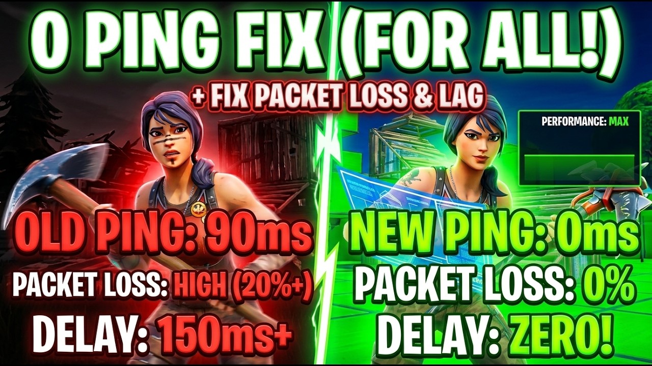 How to Get 0 PING & Fix Packet Loss in Fortnite Chapter 7 (No Downloads) 🌐
