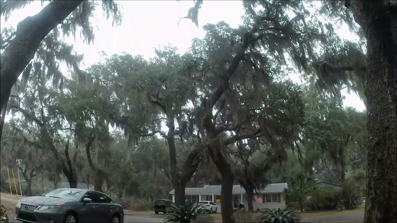 SNOW in South Carolina!!! Super Light Snow Flurries in Pigeon Point, Beaufort, SC January 30th 2026