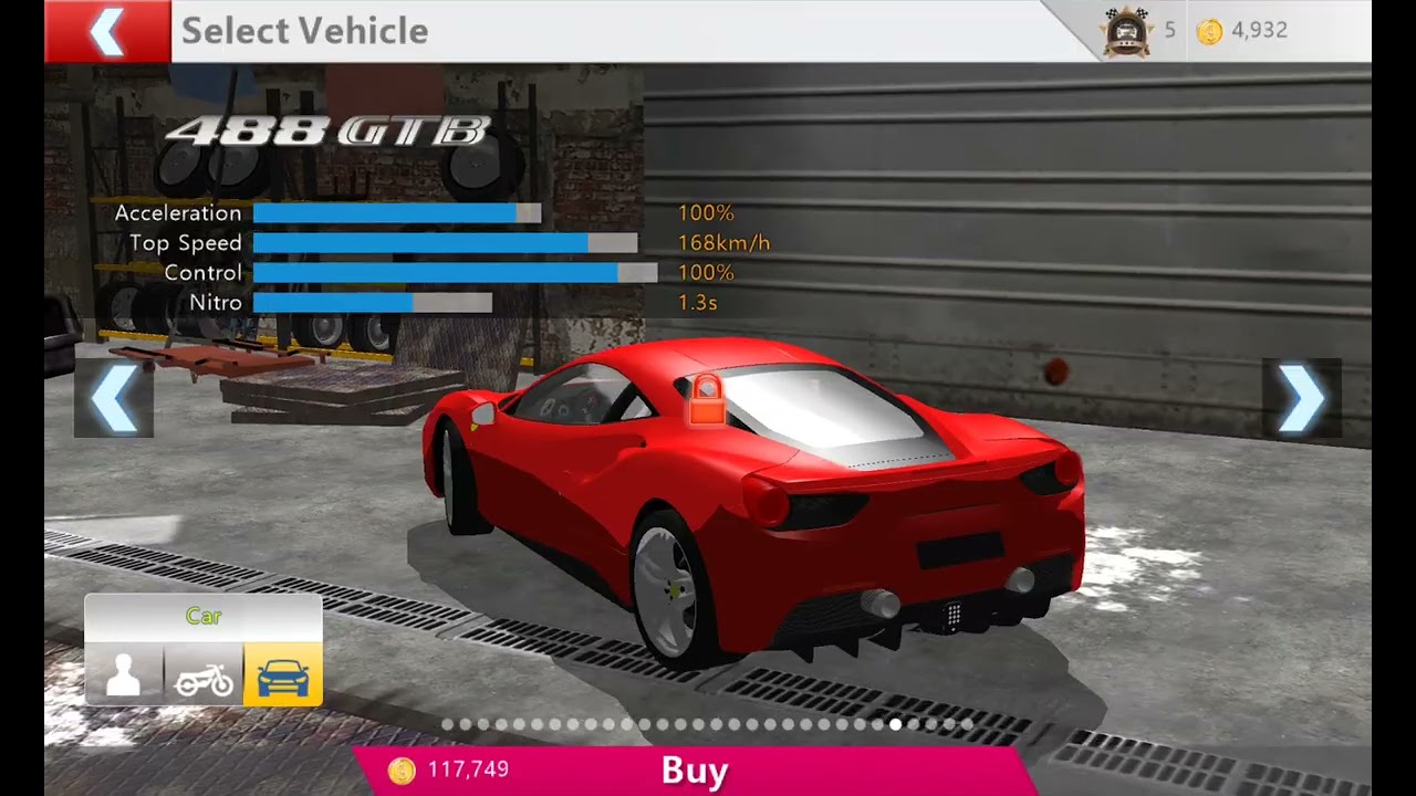 Menu and garage music