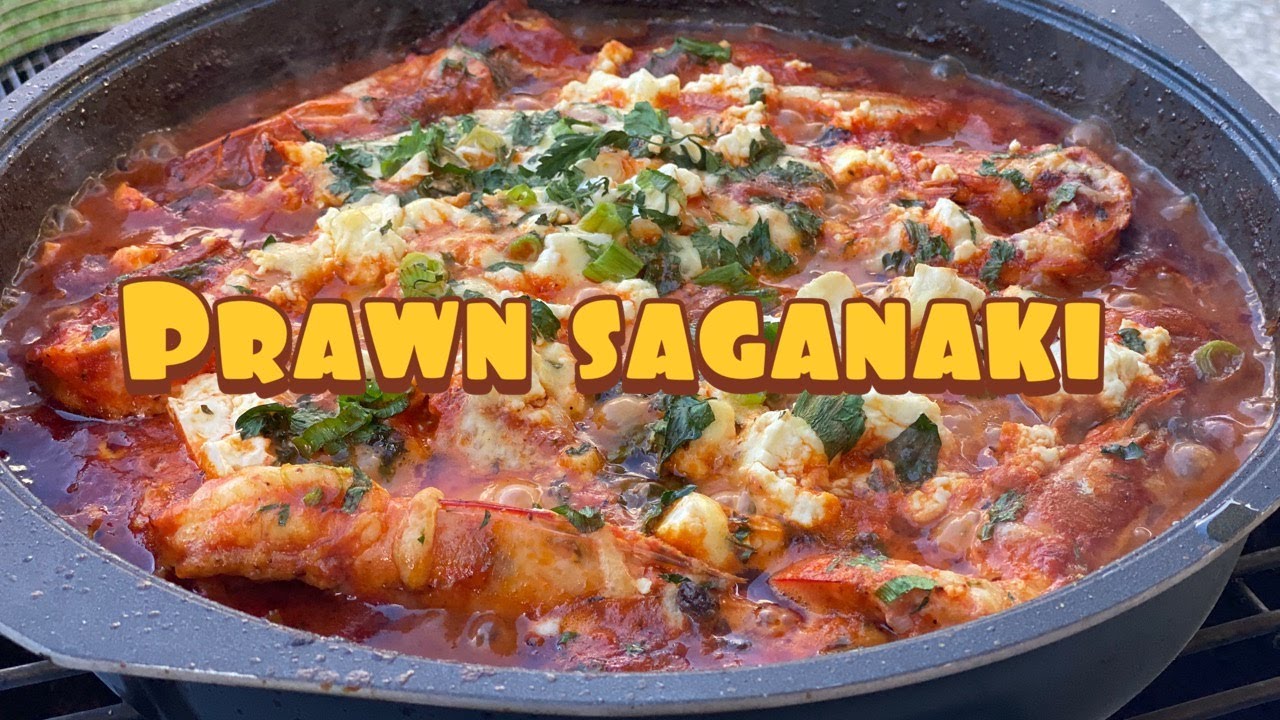 HOW TO MAKE PRAWN SAGANAKI | @therealgreekchef