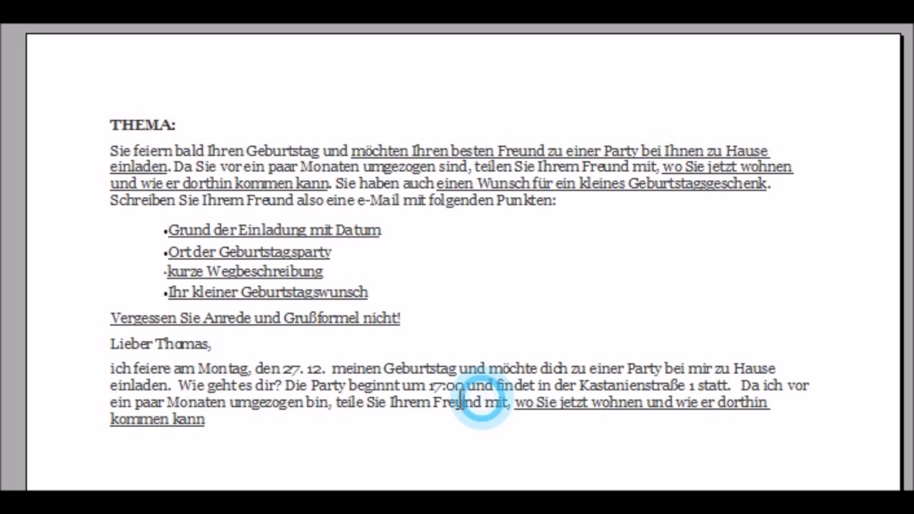 Deutsch Prüfung. Modul: 