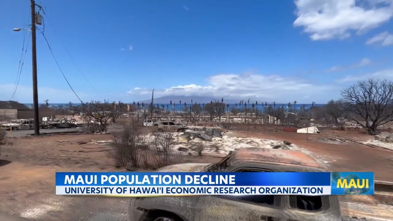 Maui wildfires cause $50M annual income loss and population decrease, UHERO report finds