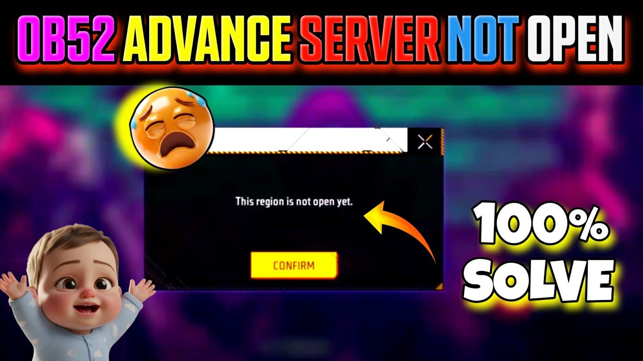 This Region is Not Open Yet Problem Fixed  Free Fire  OB52 Advance Server 