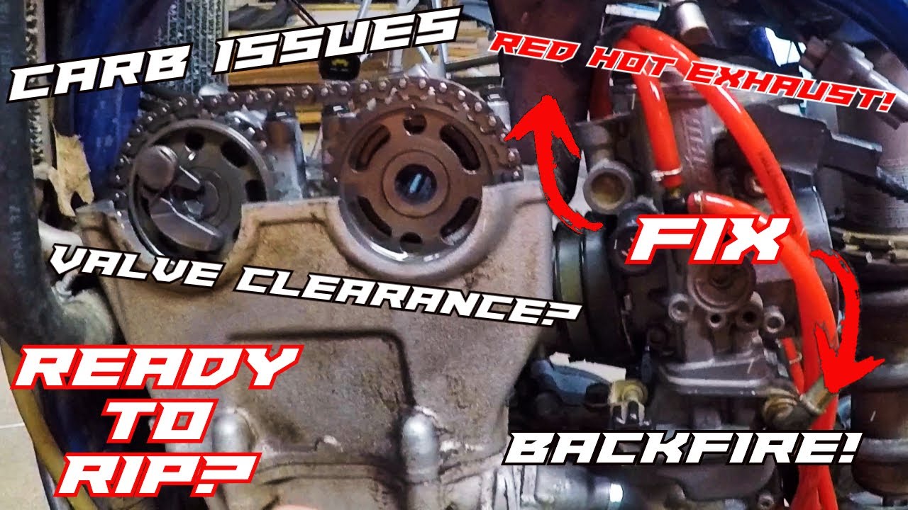 2005 YZ250F BACKFIRE, CARB ISSUES, and GLOWING RED EXHAUST FIXED!
