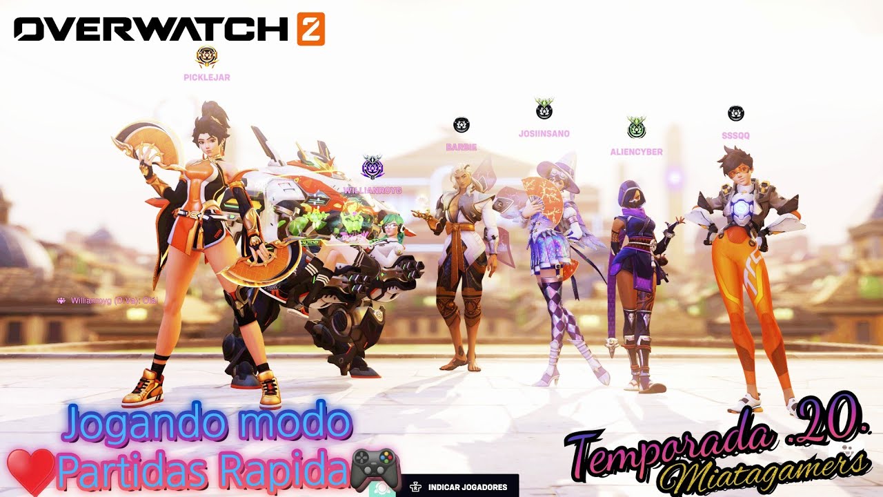 Overwatch 2.miatagamers.temporada 20.jogando.partida.rápidas.testando.novo.hero.ptbr