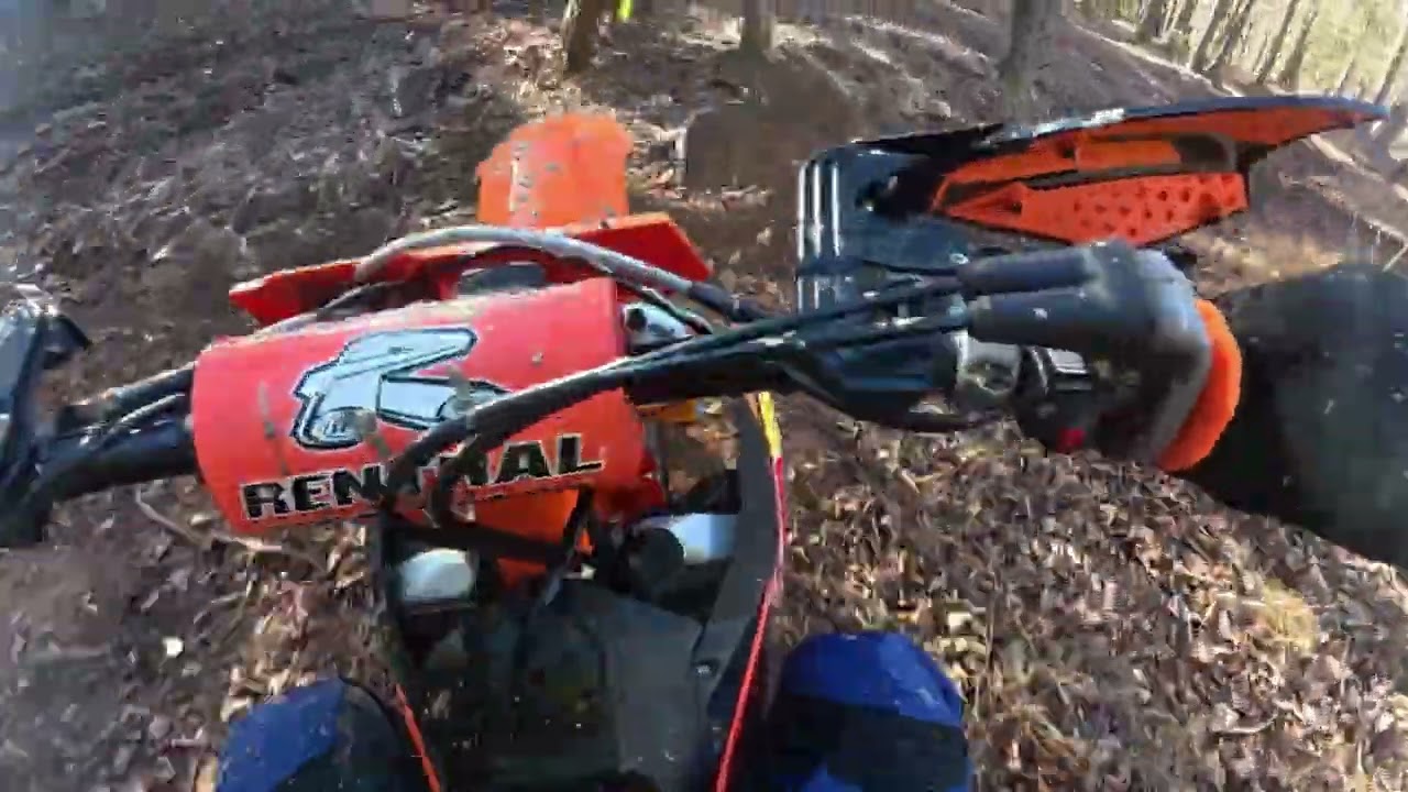 AWESOME private backyard trails in North Ga | DEEP rut practice on the turn track