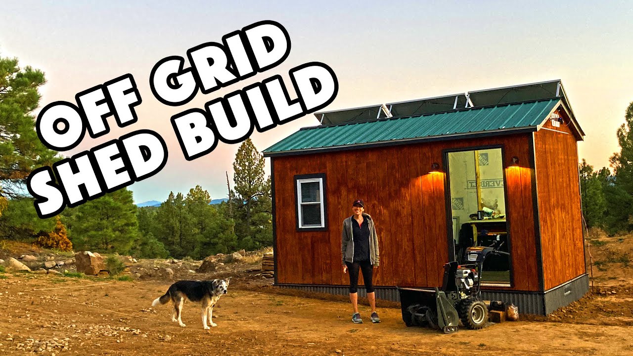 SIMPLE Off Grid Shed Build: Start to Finish