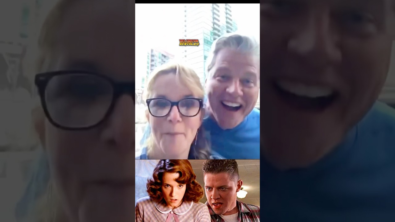 Back to the Future cast reunite and you&rsquo;ll never guess WHERE! #backtothefuture #shorts #80s