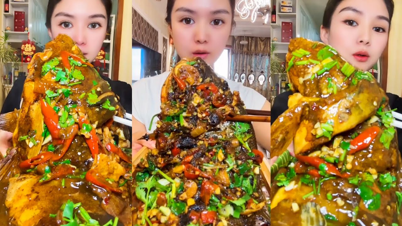Spicy Fish Curry Mukbang Eating Challenge | 생선찜 카레 먹방 | 생선튀김/생선구이/Fish Fry | 생선조림 먹방,중국음식 먹방 리얼 사운드