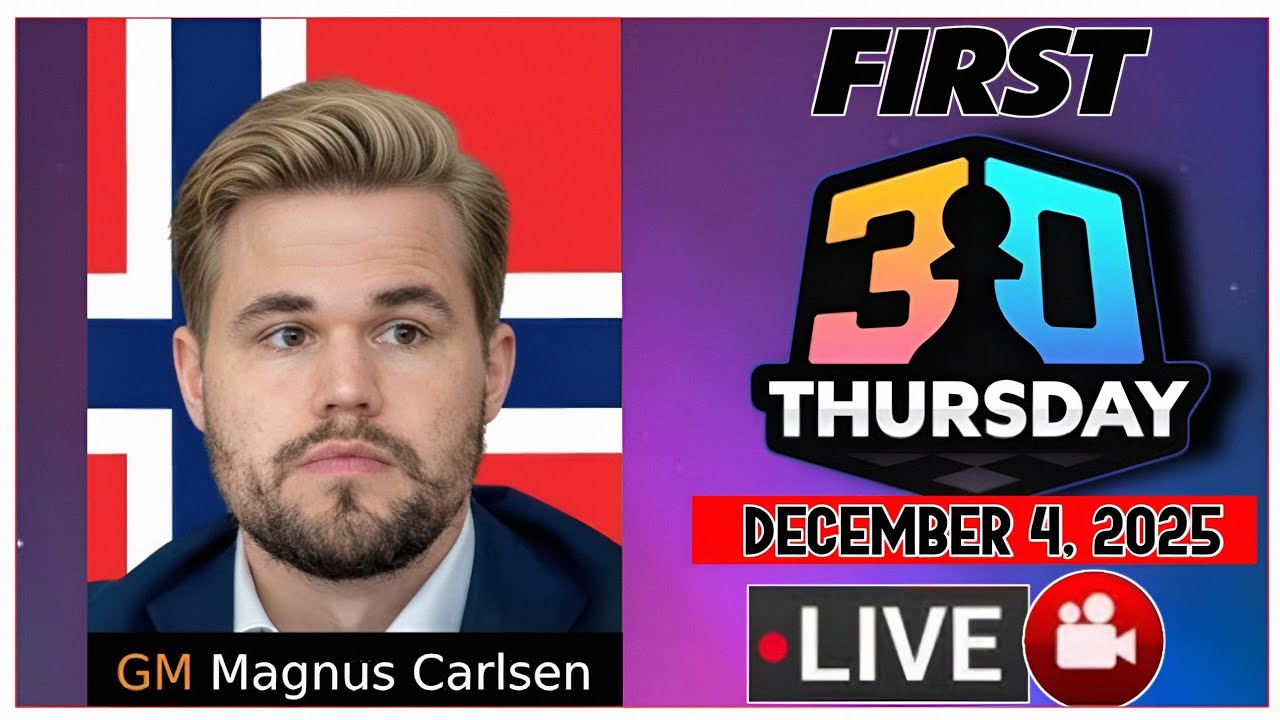 🔴 Magnus Carlsen | 30 Thursday | December , 2025 | chesscom