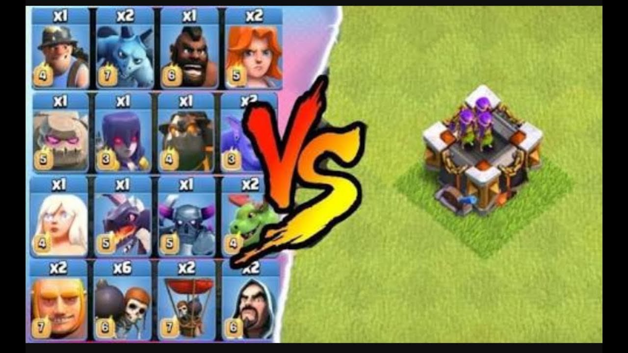 All Max Troops VS Geared Up Archer Tower | Clash Of Clans
