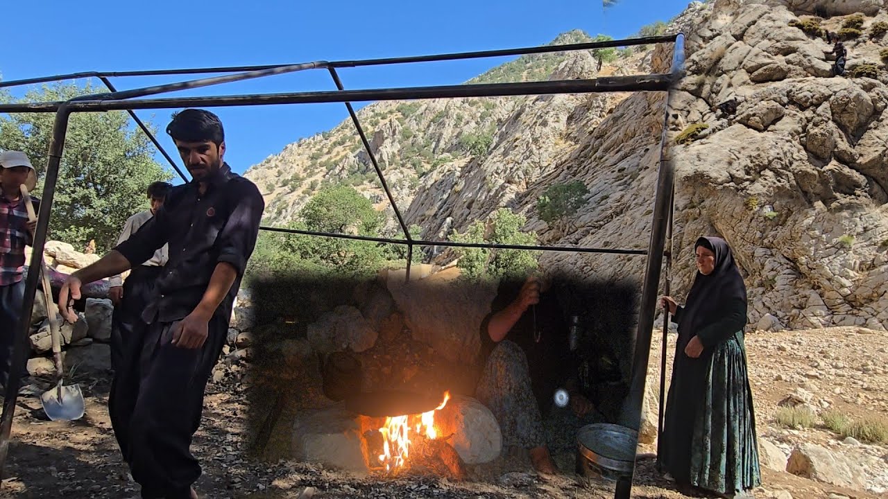 : Настоящая кочевая жизнь, установка палатки, 🐐🏕животноводство и аутентичная культура в горах🗻