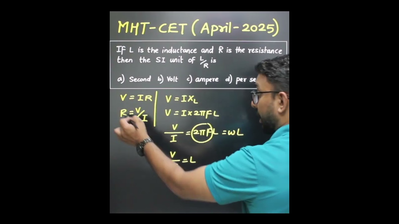 12th Science Physics   MHT CET PYQ Explained 🔥
