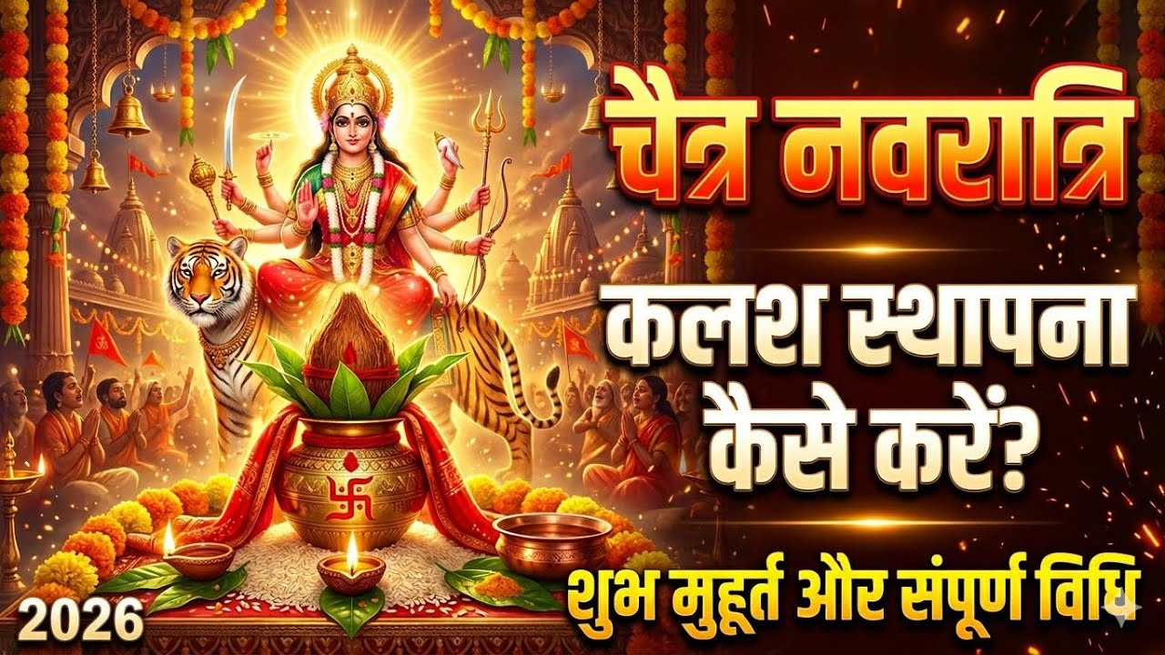 चैत्र नवरात्रि 2026- कलश स्थापना कैसे करें ? शुभ मुहूर्त और घटस्थापना की संपूर्ण विधि - पुजाव्रतविधि