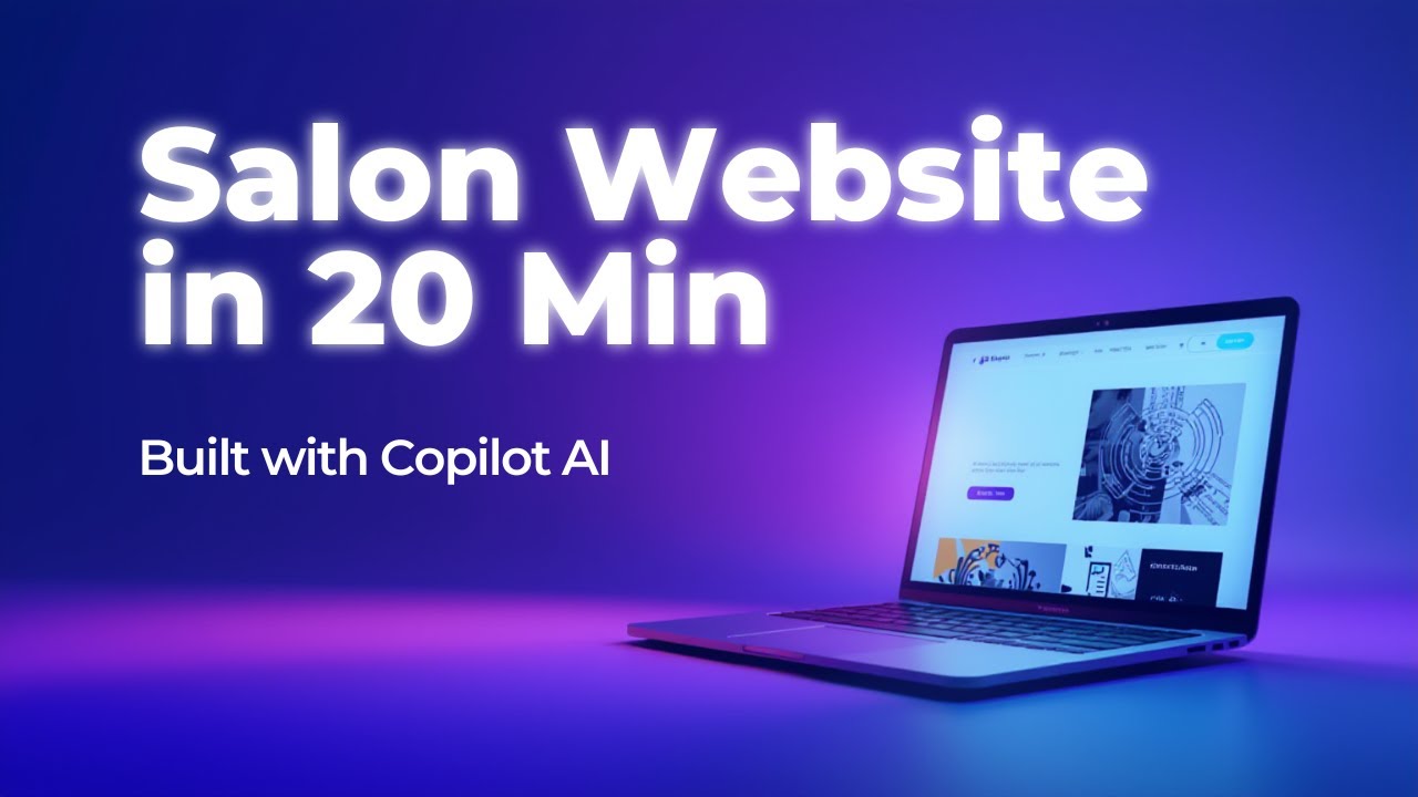 Создайте сайт салона красоты всего за 20 минут с помощью Copilot AI | React, HTML, CSS и JS
