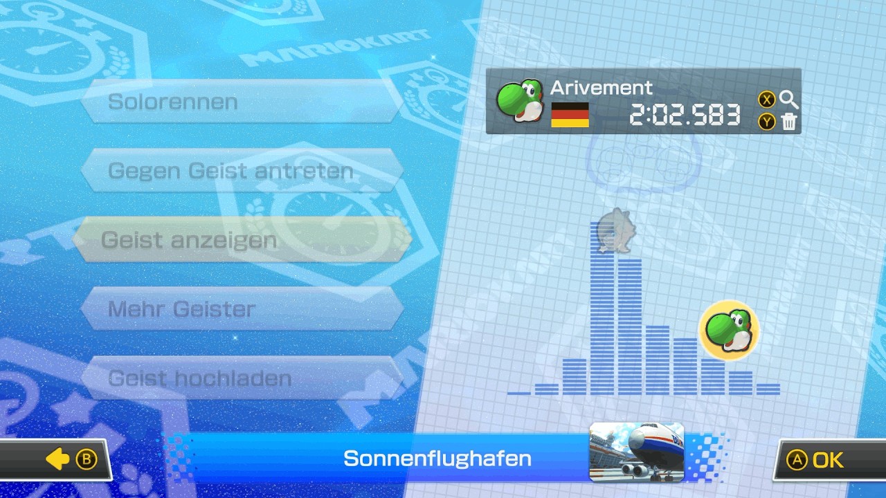 Sunshine Airport [150cc] - 2:02.583 - Arivement l MK8DX