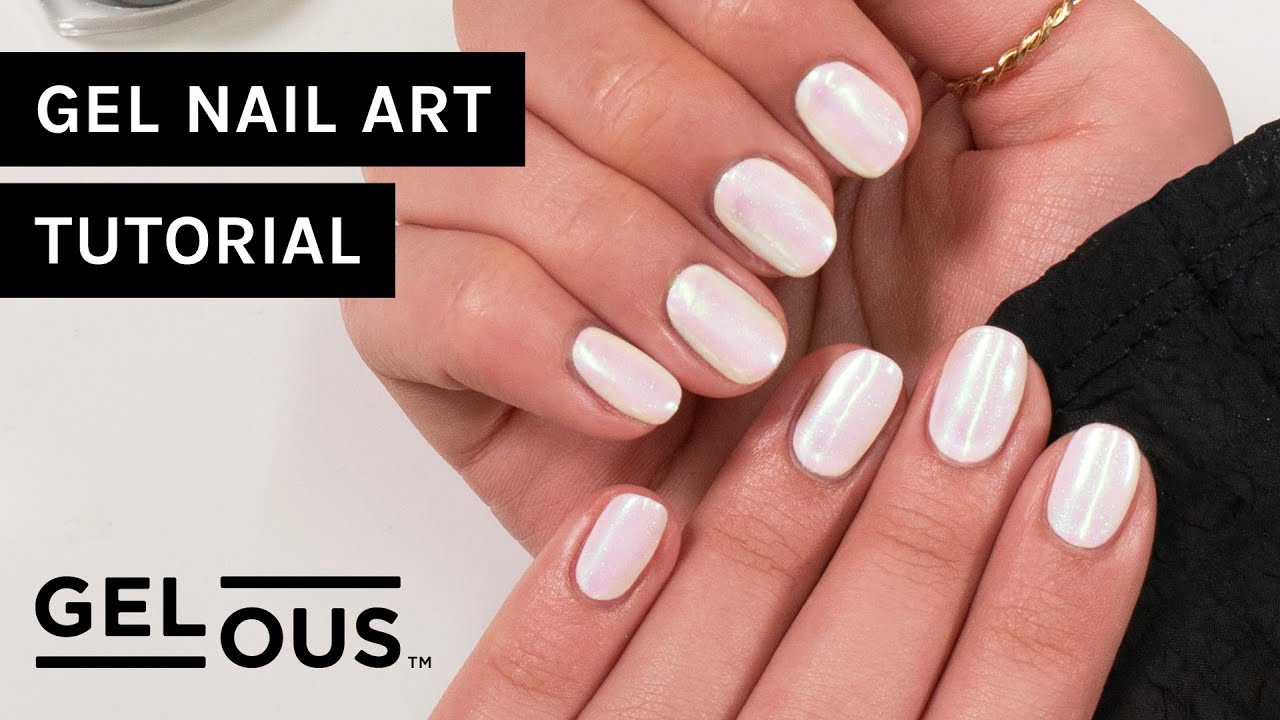 Shimmery Nails with Pink Lemonade Aurora Chrome Powder | Chrome Tutorial | Gelous Gel Nail Polish
