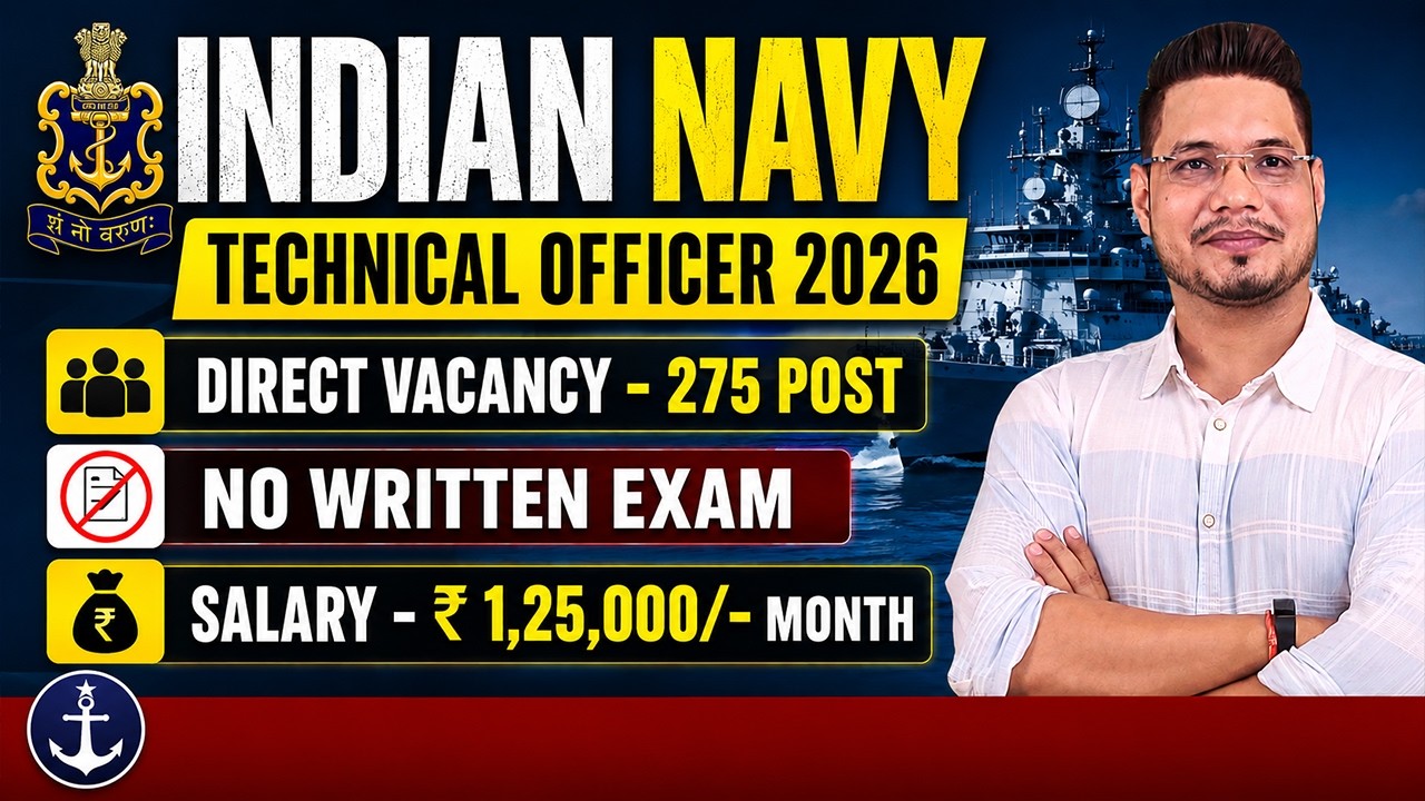 Indian Navy SSC Officer Recruitment 2026⚓Direct Officer Post | Eligibility, Salary , Vacancy | MKC