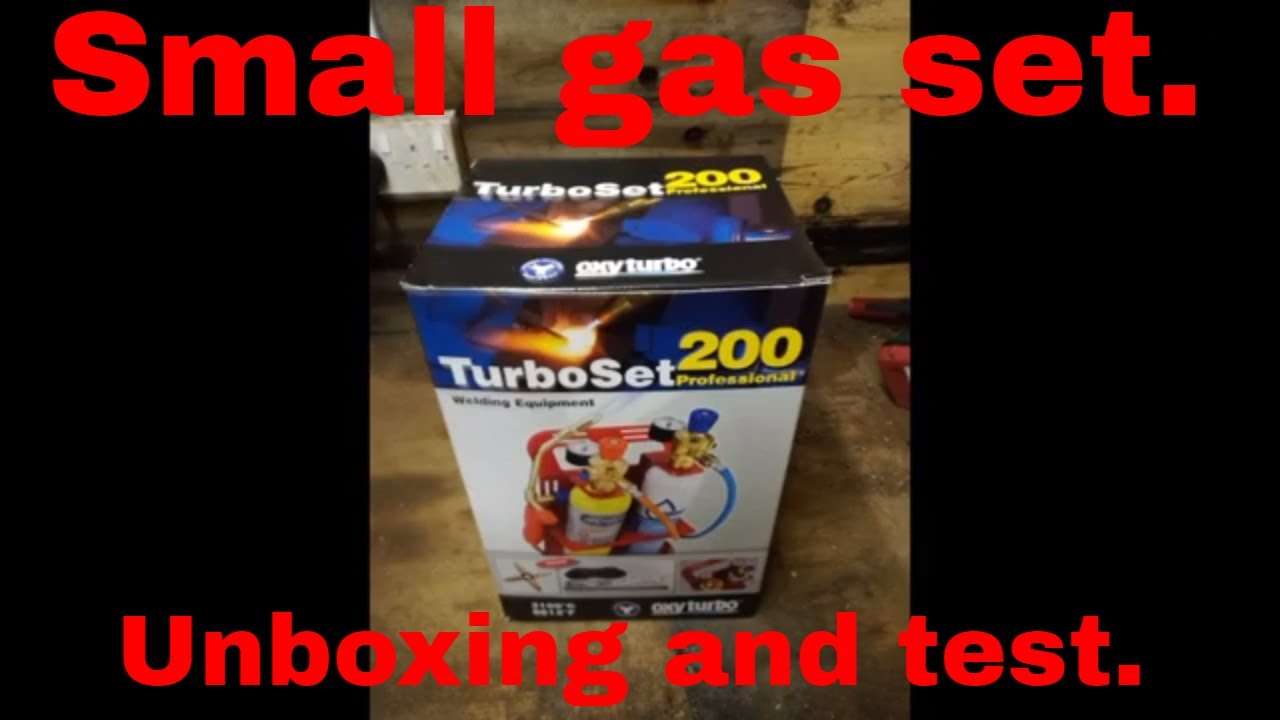 Oxyturbo 200. Gas set. Unboxing and test.