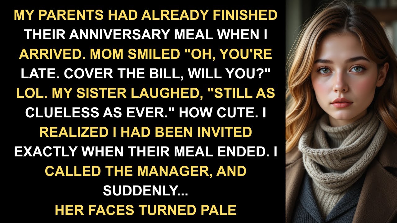 My Parents Finished Dinner Without Me, Then Said “You’ll Pay.” I Quietly Ended It…