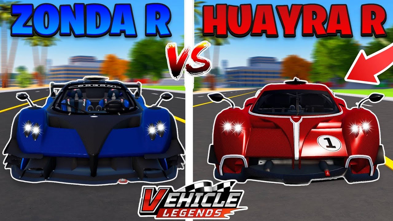 Pagani Zonda R VS Huayra R In Vehicle Legends! (Roblox)