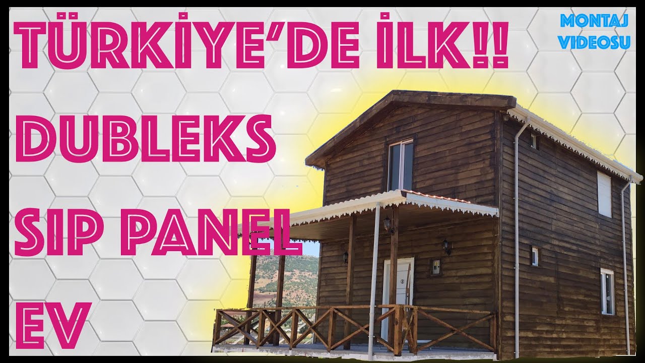 BU EV TÜRKİYE'DE BİR İLK!!! Dubleks Ahşap Ev (SIP Panel) Montajı