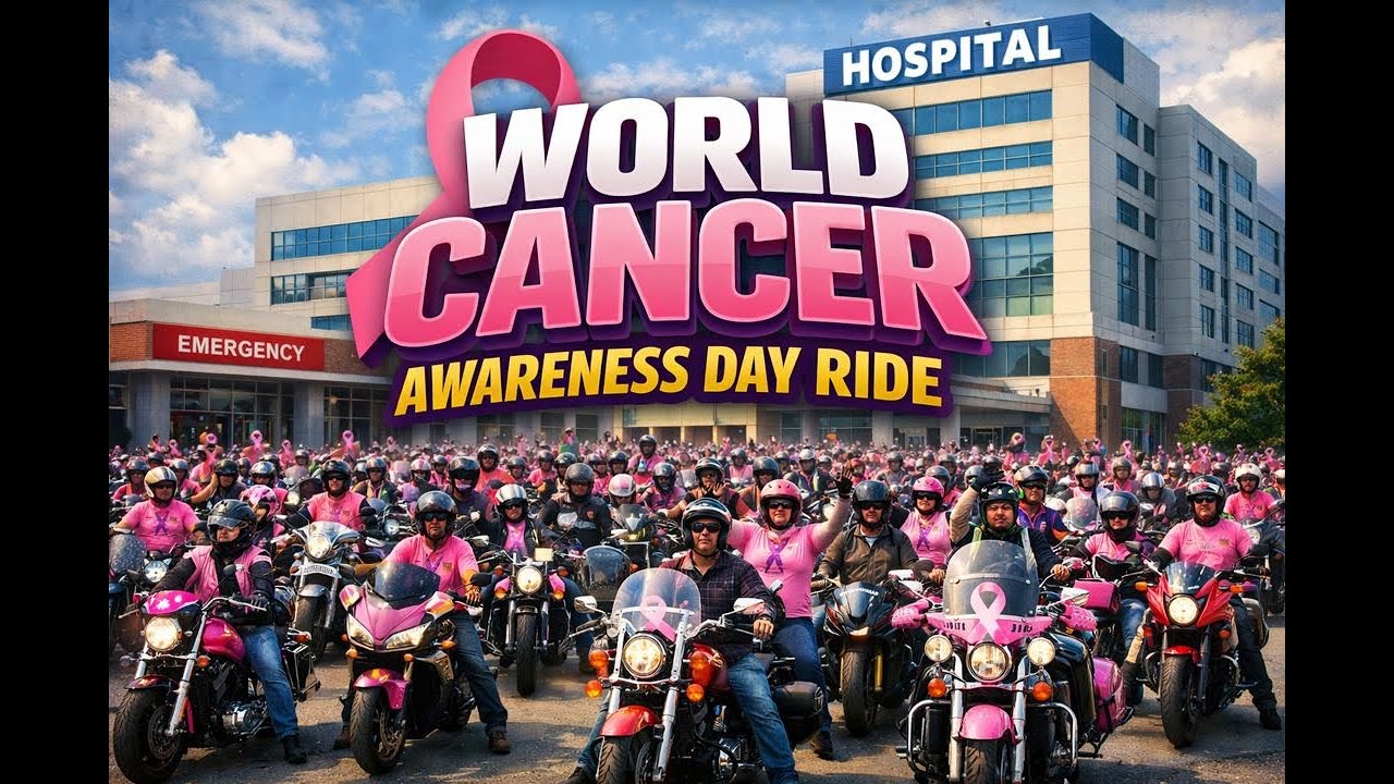 WORLD CANCER AWARENESS RIDE || RIDE TO SPS HOSPITAL LUDHIAN ||