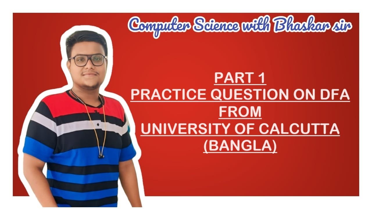 PART 1 | PRACTICE QUESTION ON DFA FROM UNIVERSITY OF CALCUTTA (BANGLA)