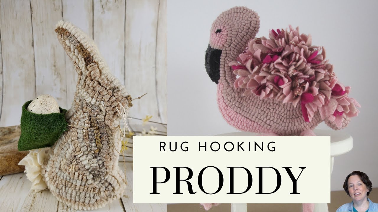 Proddy Hooking with a Rug Hook