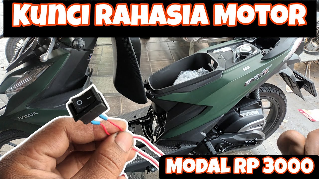 Cara Pasang Kunci Pengaman Tombol Rahasia Alarm Motor