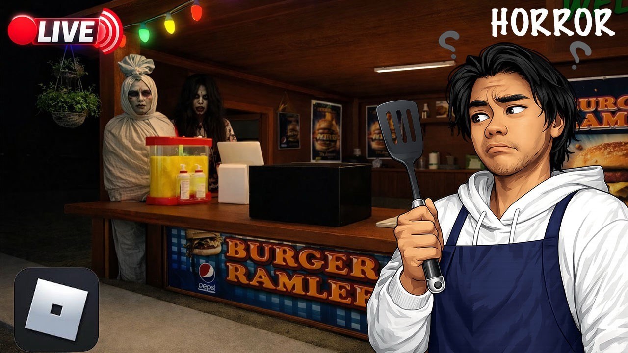 Aku Jual Burger ke Hantu ? | Midnight Hustle :Ramlee Street Burger Gameplay (Malaysia) #horror
