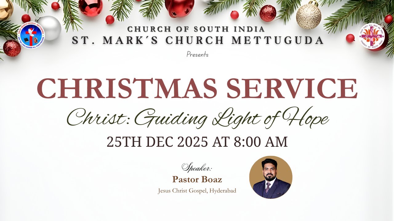 Christmas Service || 25 Dec 2025 08:30 am||