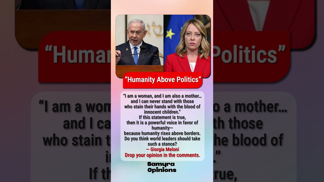 &ldquo;Humanity Above Politics&rdquo; | Emotional Statement Goes Viral #trendingnow #geopolitics