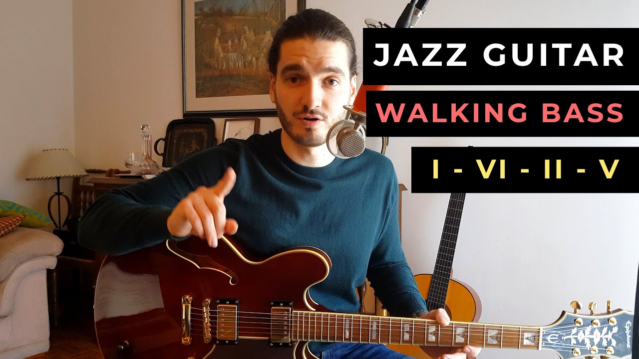 Walking Bass With Chords | Jazz Guitar Lesson