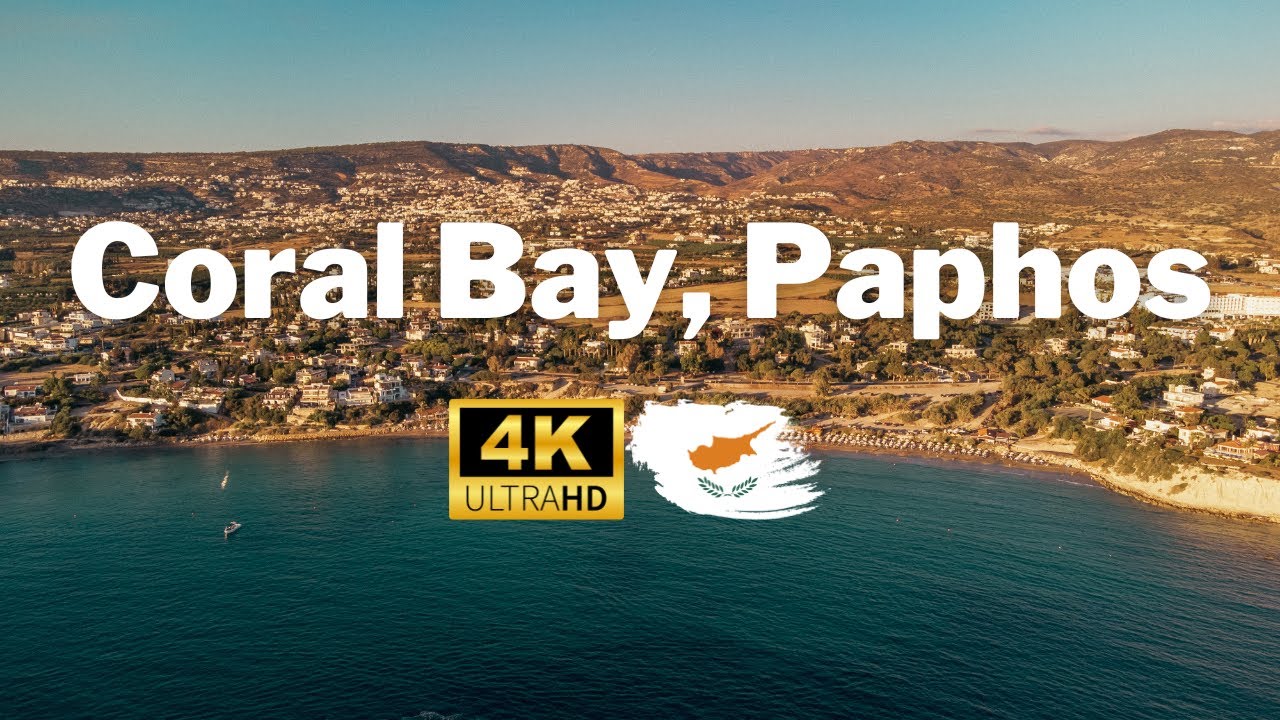 Cyprus from Above: Aerial Splendor in 4K - Discovering Coral Bay, Paphos 🏖️🌅🇨🇾