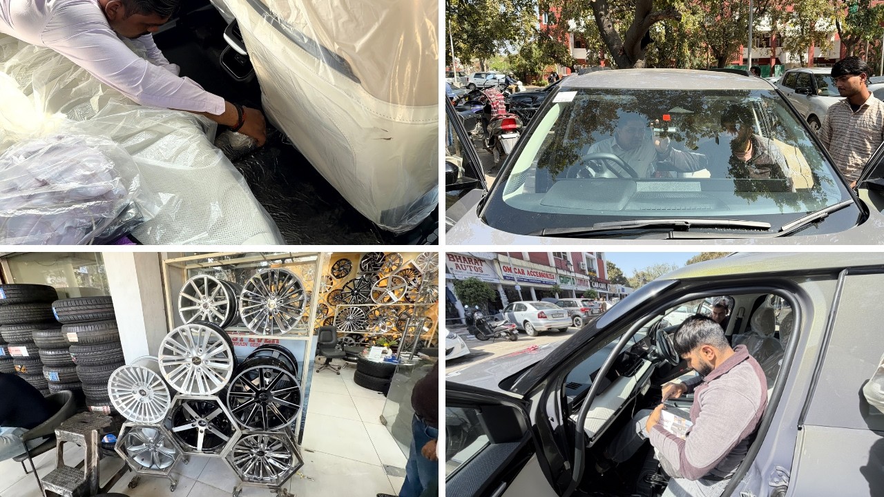 New Car Accessories & Upgrades – Full Setup Done ✅....alloy bhi change.... || 128