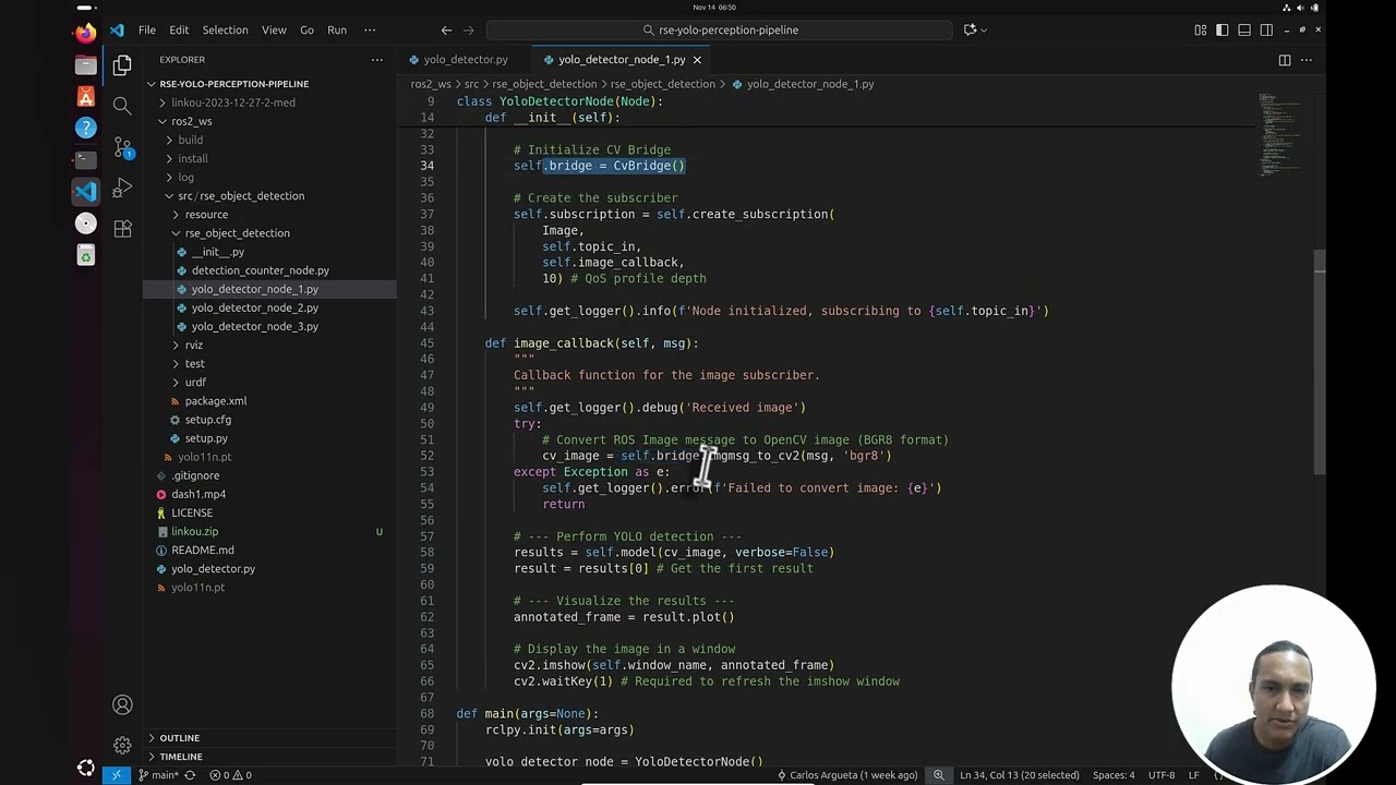 Lesson 3: Turning a YOLO Script Into a ROS 2 Node