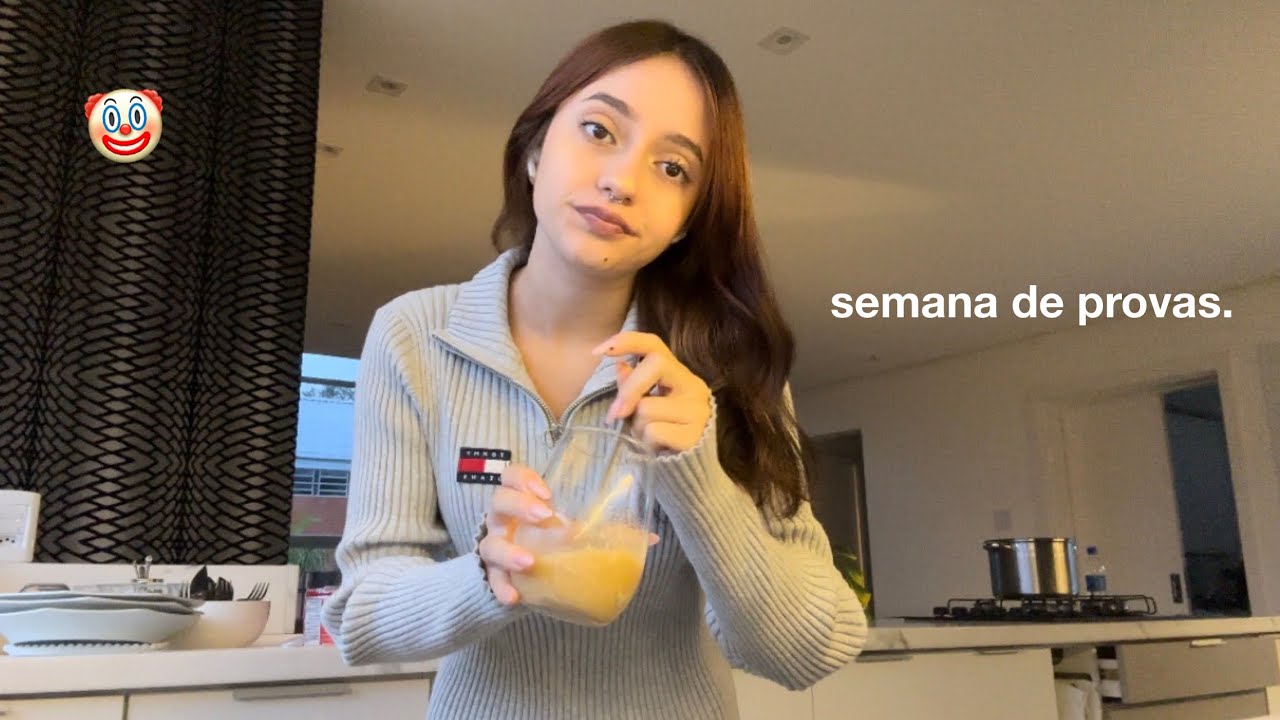 uma estudante do ensino médio vs semana de provas