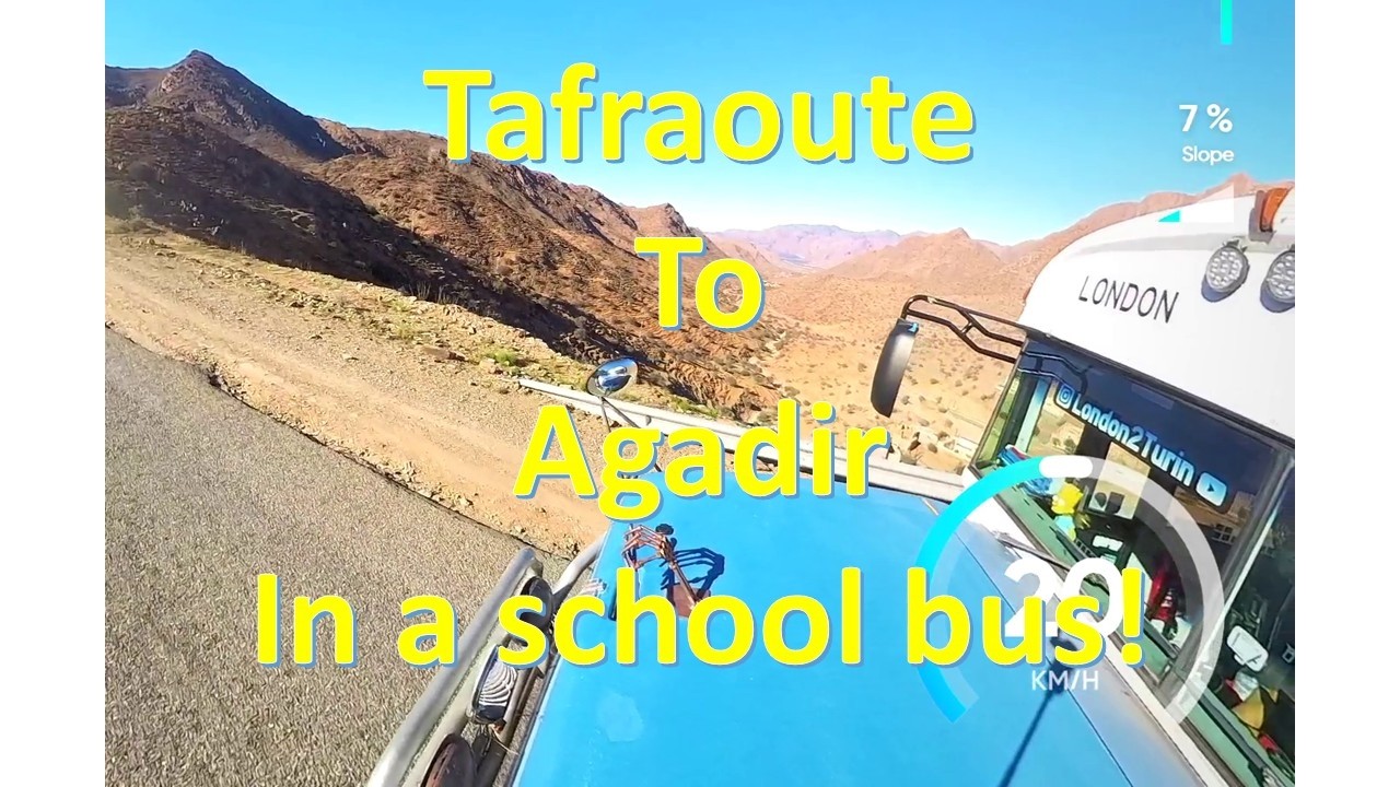 An American skoolie in Morocco - Tafraoute to Agadir