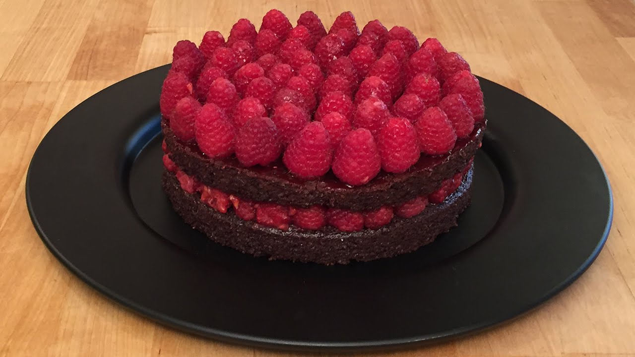 Vegan Chocolate Raspberry Cake - Cheeky Crumbs