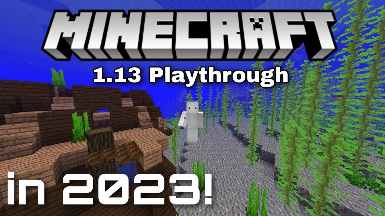 Beating Minecraft 1.13 in 2023 (Playthrough)
