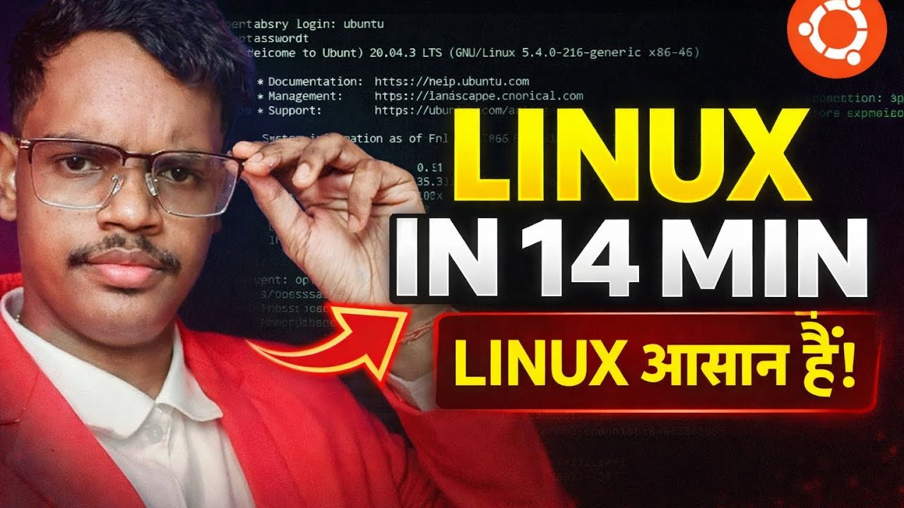 Learn Linux in 14 Minutes 🚀 Beginner Friendly Tutorial (Hindi)