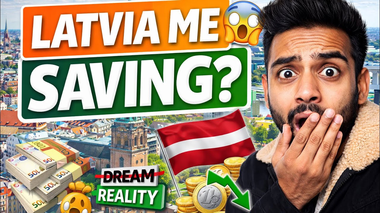 Saving in Latvia 🇱🇻 | Europe Me Paisa Bachana Possible Hai? 💸 | Real Monthly Breakdown