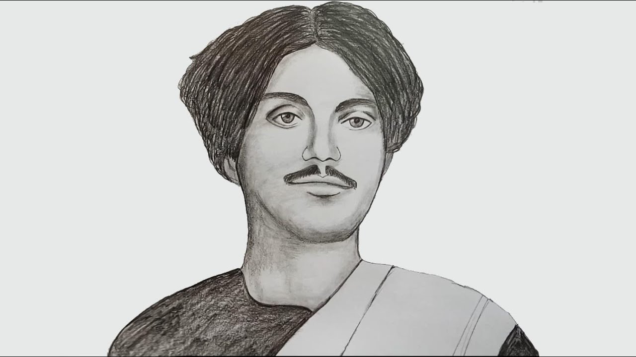 How to draw kazi nazrul step by step