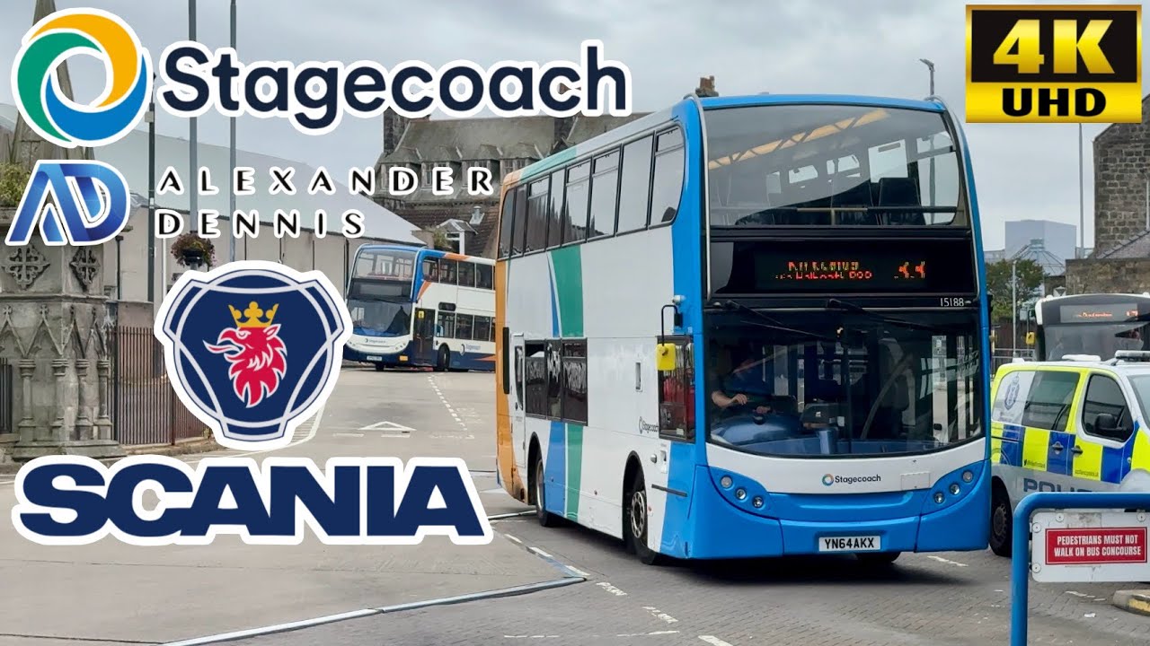 [Stagecoach East Scotland: 33 Dunfermline to Kirkaldy via Halbeath & Lochgelly] E400 Scania N230UD