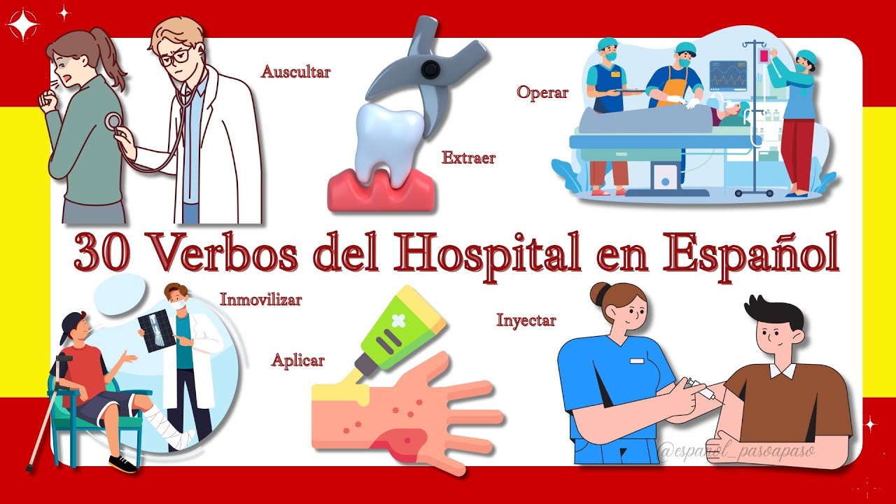 30 Verbos del Hospital en Español | 30 Hospital Verbs in Spanish